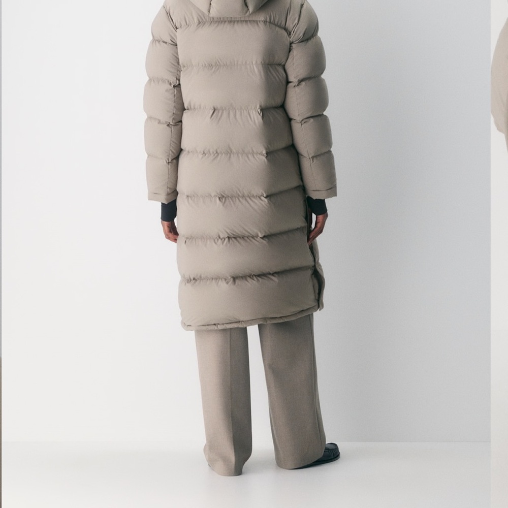 Aritzia Taupe Puffer Coat Long - Modern Taupe - Picture 3 of 6